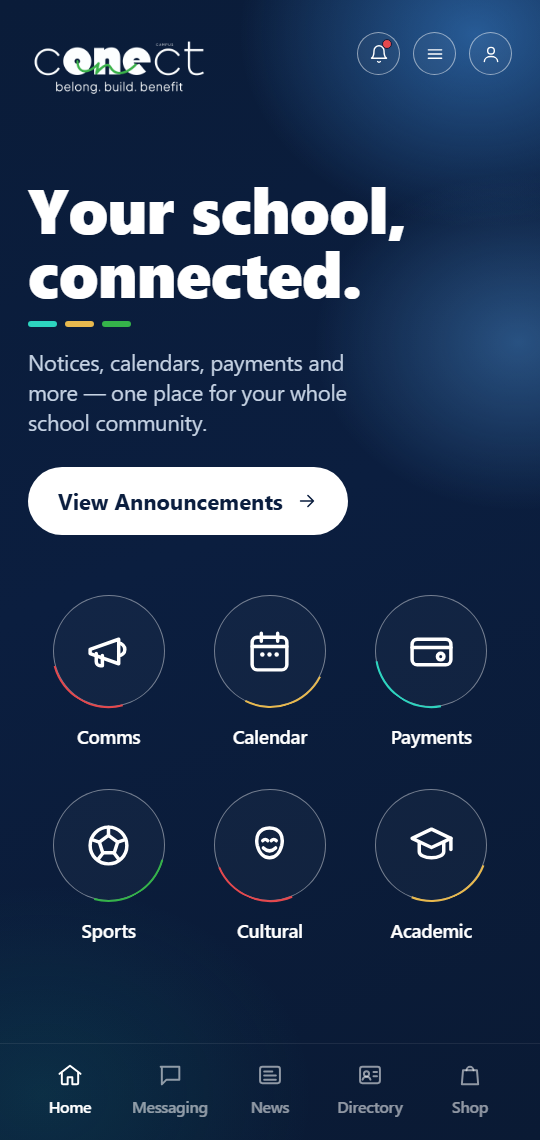 ConnectOne mobile app screenshot